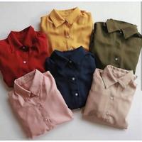 Gambar BJ814 RD FASHION - KEMEJA DIAN LUMINA BASIC COMFY SKOLDER KEM POLOS dari Avisha Bertoldi11 undefined 1 Tokopedia