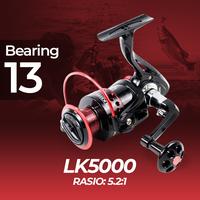 Gambar Gulungan Reel Pancing Spinning Fishing Gear 5.2:1 Ball Bearing 13 dari kebunsendiri undefined 1 Tokopedia