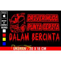 Gambar Stiker Tulisan Kata kata Driver Muda Punya Cerita dari dianatikastore undefined 2 Tokopedia