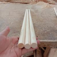 Gambar kayu bulat dowel Diameter 1 - 3 cm Panjang 100 cm kayu jati belanda - 100 x 1 cm dari Collosium undefined 2 Tokopedia