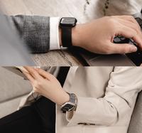 Gambar Strap Apple Watch Ultra Series 10/9/8/7/6/5/4/SE 49/46/45/44/42/41/40mm SwitchEasy Steel Mesh Band - Black, 42/41/40mm dari GAD Official undefined 2 Tokopedia