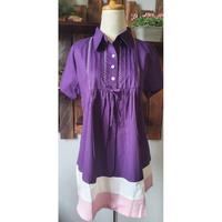 Gambar BAJU HAMIL KEMEJA PURPLE | LENGAN PANJANG & PENDEK | TERSEDIA KANCING - Ungu dari TOKO SEJAHTERAMANDIRI undefined 4 Tokopedia