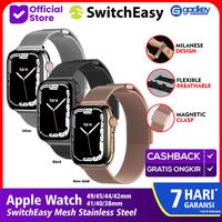Gambar Strap Apple Watch Ultra Series 10/9/8/7/6/5/4/SE 49/46/45/44/42/41/40mm SwitchEasy Steel Mesh Band - Black, 42/41/40mm dari GAD Official undefined 1 Tokopedia
