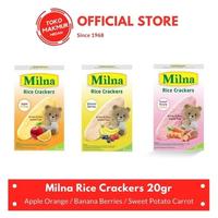 Gambar MILNA BISKUIT BAYI RICE CRACKERS 20GR - BANANA BERRIES dari Toko Makmur Bulan undefined 1 Tokopedia