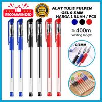 Gambar [HKR] Pulpen Gel Ink 0.5Mm Alat Tulis Kantor Sekolah Pen Tinta Cair - PULPEN MERAH dari cckorea undefined 1 Tokopedia