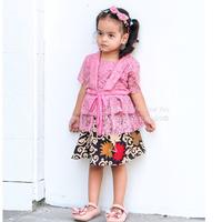 Gambar (FOTO ASLI) Set Kebaya Anak Perempuan Modern Brukat GRATIS PITA/BANDO - Merah, M dari Arrablue undefined 2 Tokopedia