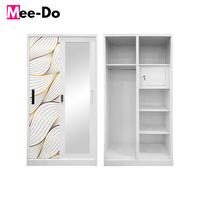 Gambar Lemari Baju Pakaian Besi Sliding Minimalis Wardrobe Metal - 90-MTR45 - 120-WMD2-MTR61 dari Metro bogor undefined 1 Tokopedia