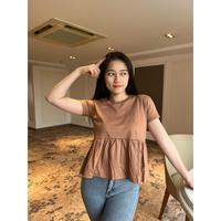Gambar Kaos wanita terbaru motif rumbai T-Shirt premium TERBARU - denim, L dari mvz_inc undefined 3 Tokopedia