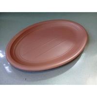 Gambar Piring Oval Model Batu 11" Coklat Tanah Melamine - Golden Dragon dari Odenz ID undefined 5 Tokopedia