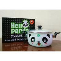 Gambar Maspion Hello Panda Panci Enamel 22 cm dari okeoke baby undefined 3 Tokopedia