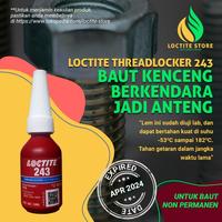 Gambar LEM BAUT TAHAN PANAS DAN GETARAN LOCTITE 243 10ML (BAUT NON PERMANEN) dari CV dika undefined 2 Tokopedia