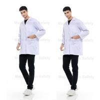 Gambar Jas Lab / Jas Laboratorium / Baju Praktikum Lengan Panjang / ATX - S dari Safety Firstpedia undefined 1 Tokopedia