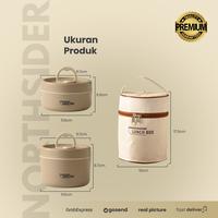 Gambar Rantang Kotak Makan Lunch box bulat Stainless Steel anti bocor R46 - Tas dari Northsider Coffee Shop undefined 2 Tokopedia
