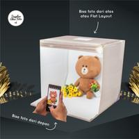 Gambar SAF paket studio mini box + 1alasfoto ukuran A2 bebas pilih motif dari Supplieralasfoto undefined 4 Tokopedia