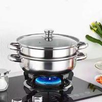 Gambar AR STORE.ID Panci Kukus 2 Susun Kukusan Double Stainless Steel Steamer Pan Kitchenware Kaca Diameter 28cm Tinggi 20cm Cocok Untuk Kompor Induksi Bisa Kompor Induksi dari AR STOREID undefined 3 Tokopedia