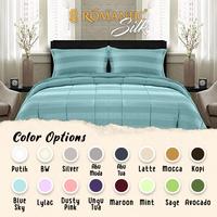 Gambar Sprei Set Microtencel Silk Coklat By Romantic Motif Salur Tensel dari Hallaya undefined 2 Tokopedia