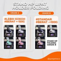 Gambar Phone Holder Lipat Folding Desktop Mobile Phone Holder Stand Universal - HITAM A dari D M Shop undefined 2 Tokopedia