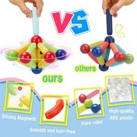 Gambar Magnetic Construction Set Building Blocks Montessori Educational dari Andoer Select undefined 4 Tokopedia