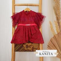 Gambar Kebaya Anak / Set Kebaya Anak / Kebaya Modern Anak Pendek KANITA Rok - Maroon, L dari Mitra Fashion Tanah Abang undefined 5 Tokopedia