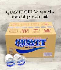 Gambar QUAVIT Air Mineral Air Minum Gelas 240ml (1dus isi 48 gelas) READY dari AiniStore undefined 1 Tokopedia