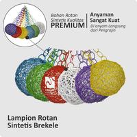 Gambar TERBARU PROMO Lampion Rotan Warna, Lampu Hias Gantung kamar Taman dari Mandragiri undefined 2 Tokopedia