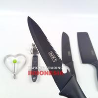 Gambar (LY334) Pisau Dapur Lengkap 5pcs Kitchen Knife Set Buck-I 5 pcs in 1 dari kios anistri undefined 5 Tokopedia
