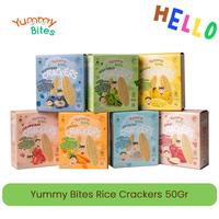 Gambar YUMMY BITES Baby Rice Cracker Crackers 50gr 50 gr / Snack Bayi / - Original dari Foodie Fresh undefined 1 Tokopedia