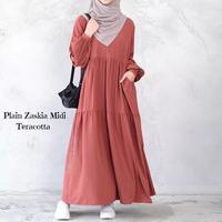 Gambar SELER Baju Gamis Remaja Dewasa Zakia Midi Dress Busui Cringkel Premium dari RAMDANI GAMIS 73 undefined 3 Tokopedia
