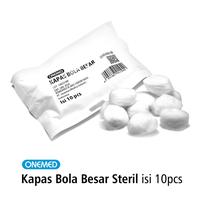 Gambar Kapas Bola Besar Steril Pouch Isi 10 Ball OneMed dari onemed metro undefined 1 Tokopedia