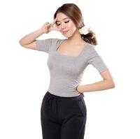 Gambar Dijual CROP TOP LEHER KOTAKKAOS WANITA - Putih All Size Limited dari hila, undefined 3 Tokopedia