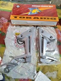 Gambar fostep step besi paha dudukan pijakan kaki Jupiter MX New silver perak dari jayabiker undefined 1 Tokopedia