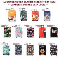 Gambar TERLARIS [SIZE S] [19-21 inch] Elastic Luggage ver / Sarung Koper - Bear SELFIE dari algastore89 undefined 1 Tokopedia