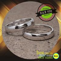 Gambar cincin kawin couple tunangan emas putih dan paladium 27AuPd - perak dari alys, undefined 1 Tokopedia