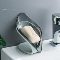 Gambar Leaf Shape Soap Box Drain Soap Holder Box Bathroom Accessories Sets dari fayaha undefined 2 Tokopedia