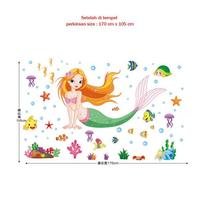 Gambar GROSIR Putri Duyung Xl7036 (50x70) - Stiker Dinding / Wall Sticker dari Sientastore undefined 3 Tokopedia