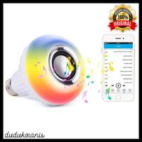 Gambar Lampu Bohlam dengan Bluetooth Speaker LED RGB E27 12W PER-514 Promo dari cassie storee undefined 1 Tokopedia