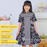 Gambar Dress Batik Anak Perempuan Baju Cewek 1-13 tahun Modern Premium - 1 th dari Kidkid Batik undefined 3 Tokopedia