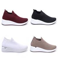 Gambar Slip On Sepatu Wanita Sport Tinggi Tanpa Tali Shoes Canvas Cewek dari virdia shop undefined 5 Tokopedia