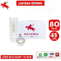 Gambar Lakban Ksatria Tape Ukuran 45mm X 80 Yard Kemasan 1 Dus - Putih dari Sejati888OPPShop undefined 2 Tokopedia