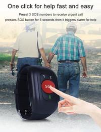 Gambar VC 4G Elderly alarm GPS Watch 2GTracking Bracelet Health monito dari Vision Chireen undefined 2 Tokopedia
