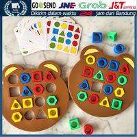 Gambar Mainan Geometric Matching Board Puzzle Mainan Edukasi Anak Montessory - Single dari FunToys711 undefined 1 Tokopedia