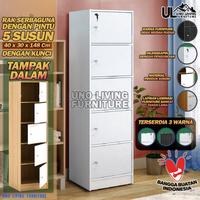 Gambar LEMARI RAK SERBAGUNA SUSUN 3 4 5 KAYU DENGAN KUNCI TERBARU MURAH - 3 SUSUN WHITE dari Collectionhome. undefined 3 Tokopedia