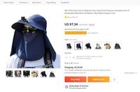 Gambar TB 55Persen Discounts Hot Hiking Fishing Hat Outdoors Sports Sun Re dari Tools Body undefined 3 Tokopedia