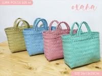 Gambar Tas anyaman / tas lurik plastik polos size M - S  dari LycheeStore1 undefined 1 Tokopedia