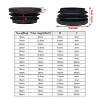 Gambar 16pcs Round Steel Pipe Plastic Hole Plug Insert End Cap for Metal dari HUDEA STORE undefined 3 Tokopedia