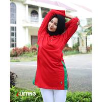 Gambar TUNIC LIFTING SALSA/T-SHIRT OLAHRAGA PAKAIAN MUSLIM WANITA TUNIK TUNIQ - Pink White Cyan, S dari MPL SPORTS & MUSIC undefined 2 Tokopedia