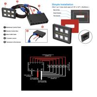 Gambar Saklar Lampu Touch Screen Switch Panel 12V/24V 6 Gang Led Slim Offroad dari Strauss Stores undefined 2 Tokopedia