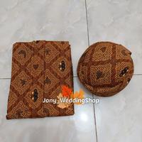 Gambar [Full Set] Baju Adat Jawa Cowok / Baju Manggolo - Motif Sidomukti dari dika kayla store undefined 4 Tokopedia
