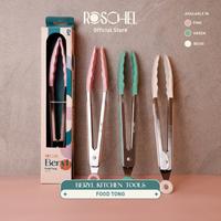 Gambar Ong Houseware - Roschel Peralatan Masak Spatula Sodet Food TOng Sillicone Beryl RTS110 - RTS112 Sloted, Hijau dari ONG HOUSEWARE undefined 4 Tokopedia