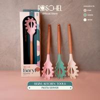 Gambar Ong Houseware - Roschel Peralatan Masak Spatula Sodet Food TOng Sillicone Beryl RTS110 - RTS112 Sloted, Hijau dari ONG HOUSEWARE undefined 5 Tokopedia